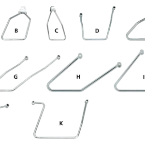 GZP Chrome bag support 2-bolt F*ST00-07 Harley-Davidson
