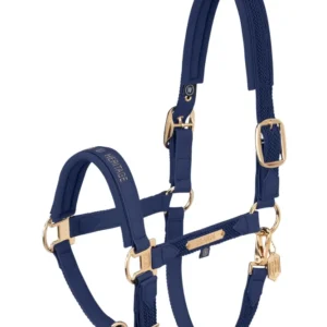 Heritage AW24 Faux Leer Double Pin Headcollar Softshell True Blue X-Full