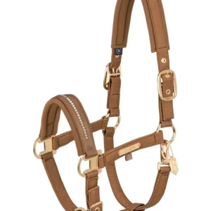 Heritage AW24 Glam Crystal Tweeling Pin Headcollar Almond X-Full