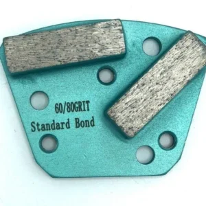 Htc Style Shoe Screw Mount Double Square, 6 Hole Style, Grit 60/80, Donzig Bond