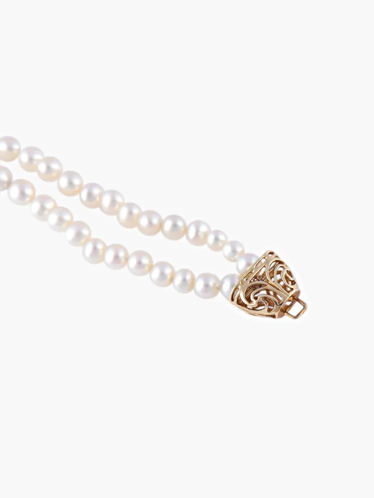 Industrieel Zwaar Belast 2 Row Pearl Bracelet