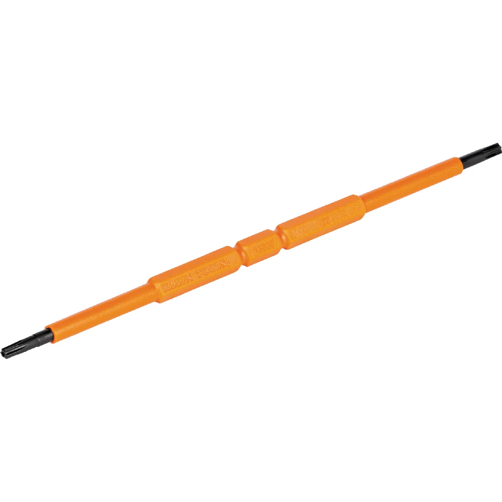 KLEIN TOOLS Screwdriver Blades, Insulated Double-Ended TORXå¨, 2-Pack