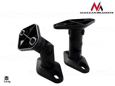 MacLean MC-528 Wall Mount Speaker Bracket 2 PCS Verstelbare universele vaste stof - Vervaardigd volgens DIN-norm
