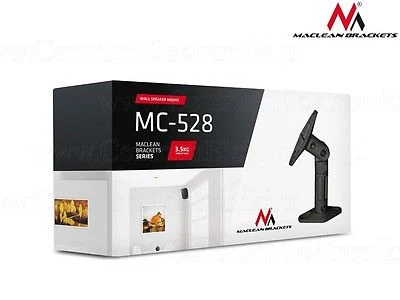 MacLean MC-528 Wall Mount Speaker Bracket 2 PCS Verstelbare universele vaste stof - Vervaardigd volgens DIN-norm