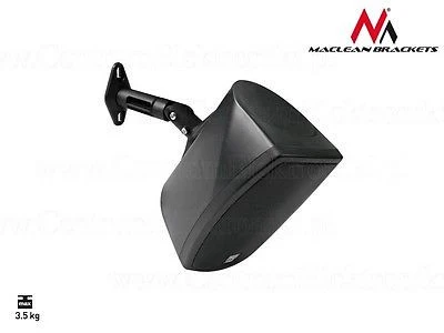 MacLean MC-528 Wall Mount Speaker Bracket 2 PCS Verstelbare universele vaste stof - Vervaardigd volgens DIN-norm