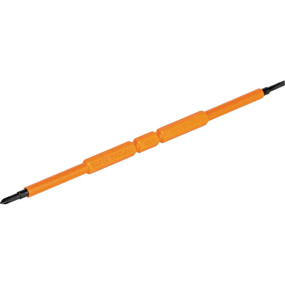 NIETIG TOOLS Screwdriver Blades, Insulated Double-Ended Slotted, Phillips, 2-Pack - Vervaardigd volgens DIN-norm