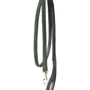 Plaited Nylon Horse Lead, 2m Olive Groen 2M