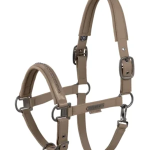 Platinum 25 Softshell Pearls Duo Pin Headcollar Smoky Taupe C