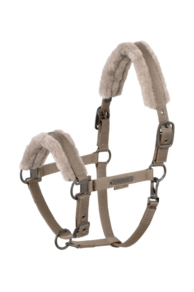 Platinum 25 Tweevoudig Pin Faux Fur Headcollar Smoky Taupe X-Full met CE-Keurmerk