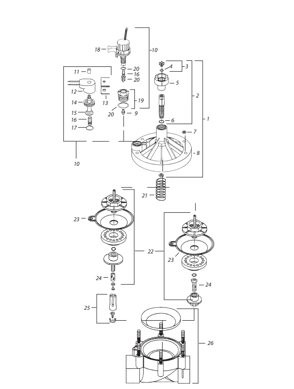 Rain Bird - 208518-02 Replacement Diaphragm PESB 2" Valves