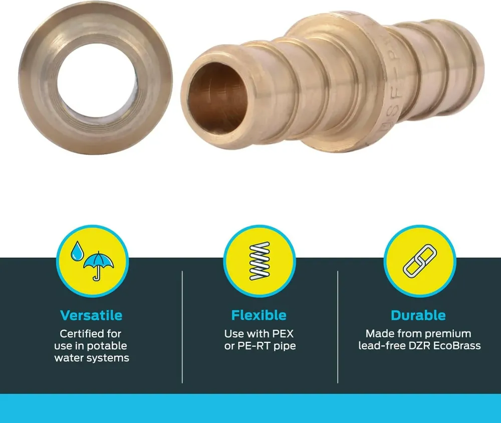Roestvrij Staal SharkBite 2 . Messing Crimp Coupling