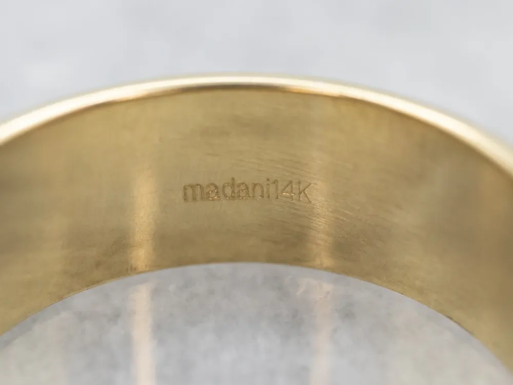 Roestvrij Staal Timeless Two Tone Gouden Milgrain Wedding Band