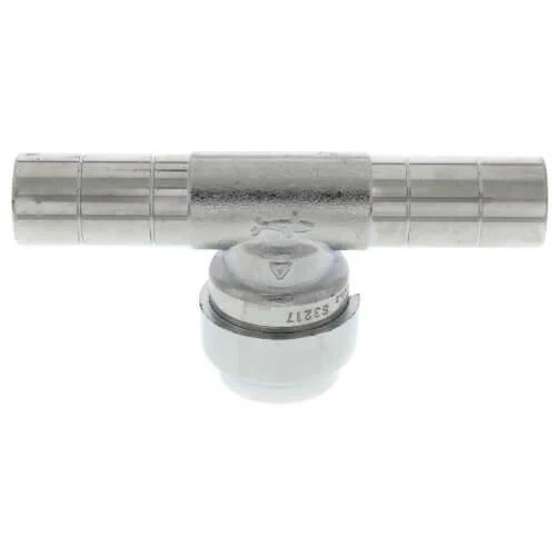 SharkBite 1/2 . CTS x 1/2 . CTS x 1/2 . Dubbel Tee Stop Valve Adapter
