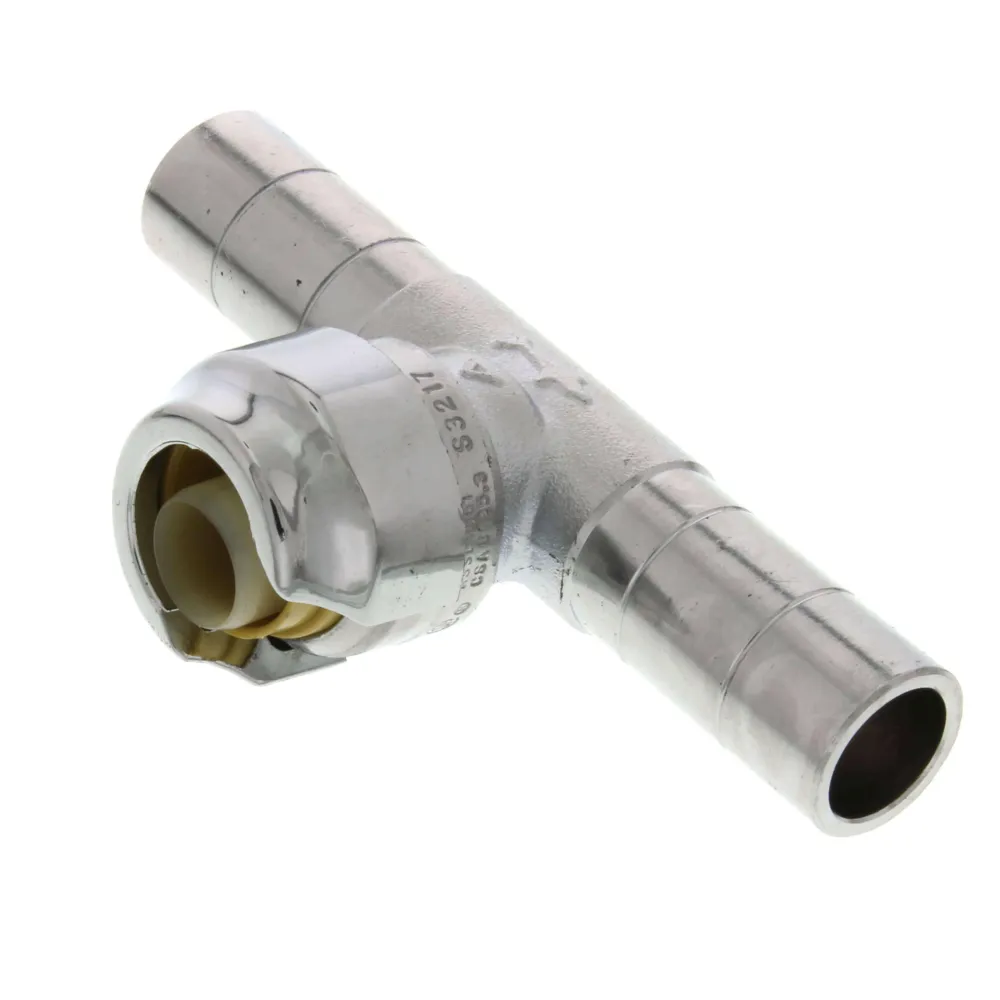 SharkBite 1/2 . CTS x 1/2 . CTS x 1/2 . Dubbel Tee Stop Valve Adapter