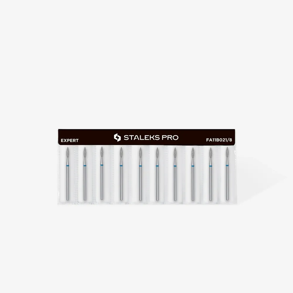 Staleks Diamond Bit - Pointed Flame Blauw (M) 2.1 / 8mm (352)