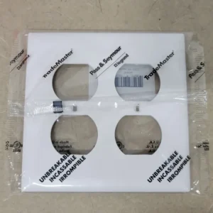 Trademaster Wall Plate 2-Gang 2-Duplex TP82-W (Box 20)