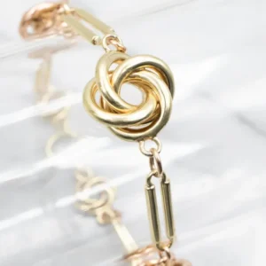 Two Tone Knot Link Bracelet - Vervaardigd volgens DIN-norm