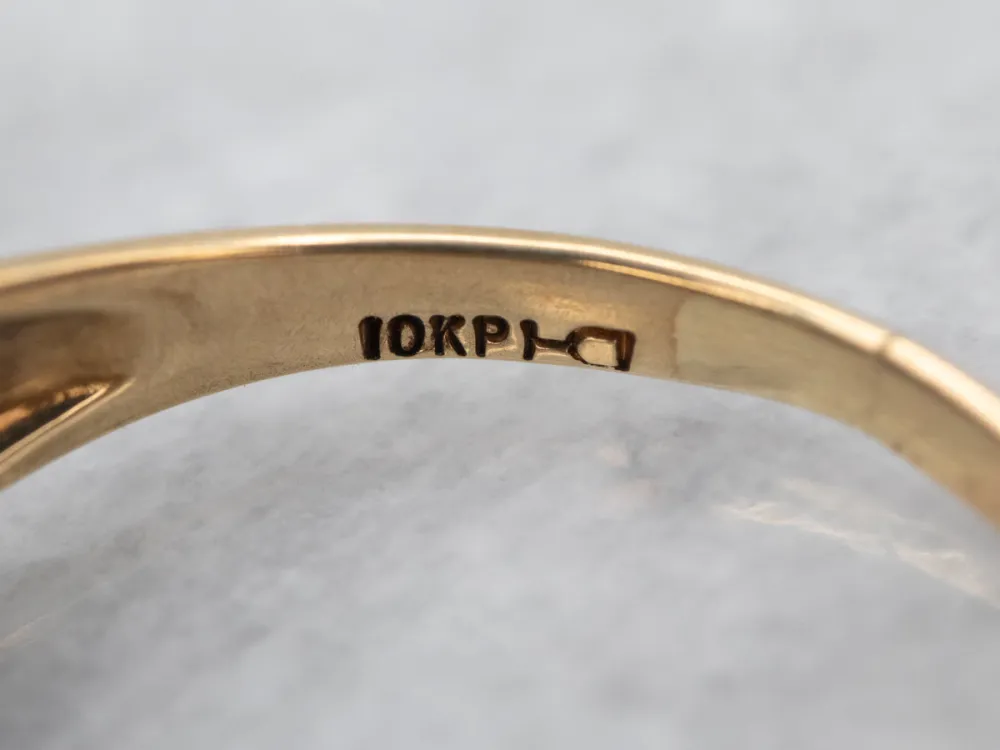 Two Toned Antiekstijl Marquise Motif Diamond Band