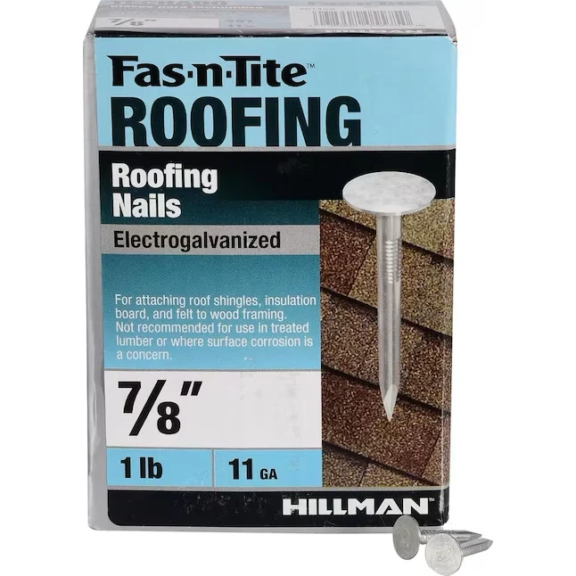 Fas-n-Tite 7/8- Gelikt Electro-Galvanized Roofing Nails