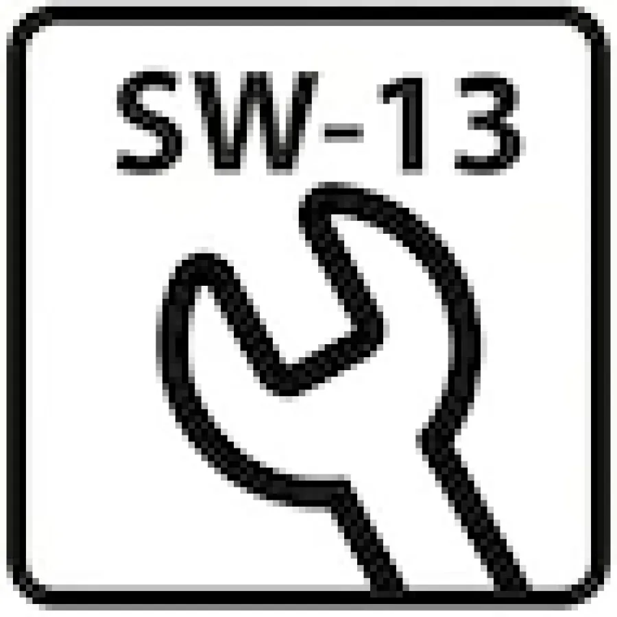 Hoenderdaal tapbout - VZ - SW-13 - M8x100mm