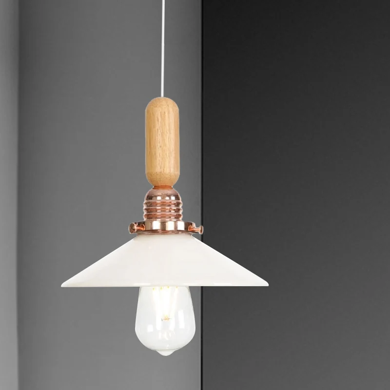 Helder/wit kegel/koepel/schotel hangend lichtarmatuur industrieel glas 1 zwak binnenplafond hanglamp