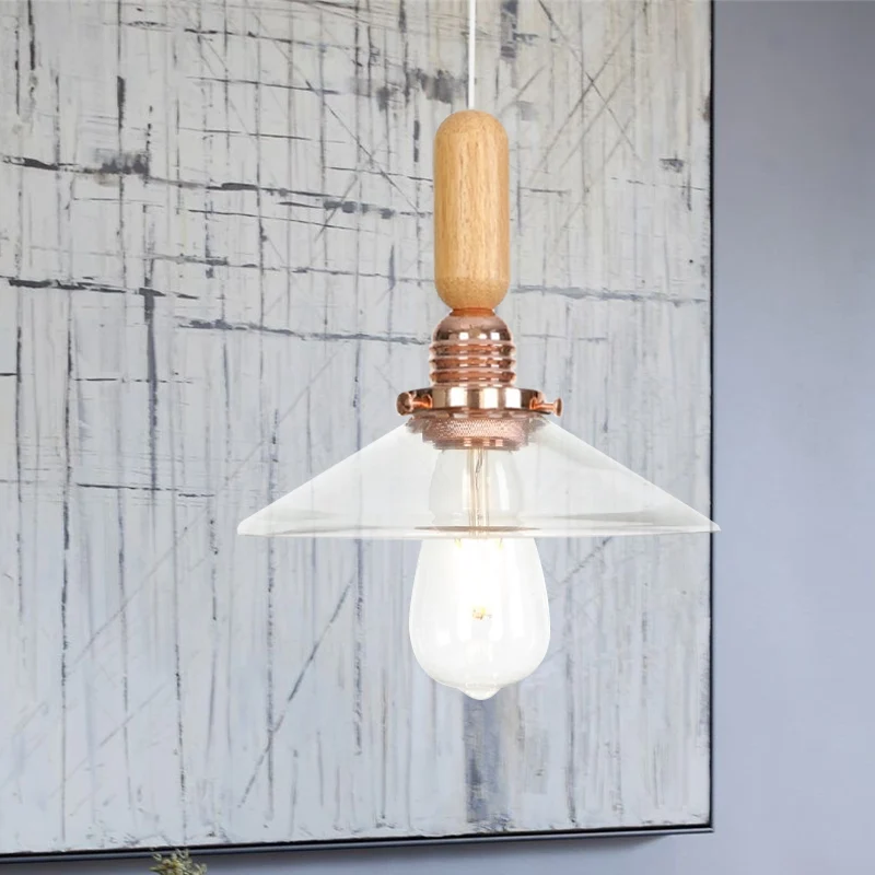 Helder/wit kegel/koepel/schotel hangend lichtarmatuur industrieel glas 1 zwak binnenplafond hanglamp