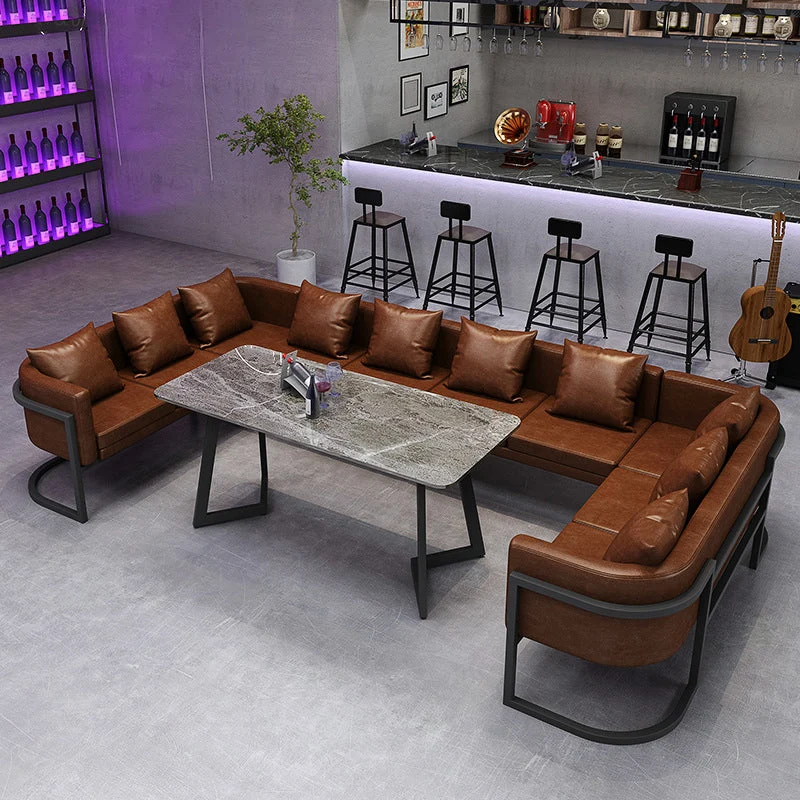 Hoogwaardig Keramisch Industrial Grauw Dinner Room Kitchen Table Sintered Stone Table Black Frame 23