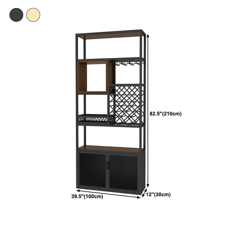 Van metaal Freestanding Wine Bottle & Glass Rack Industrial Wine Rack Shelf met ISO 9001 Certificering 31