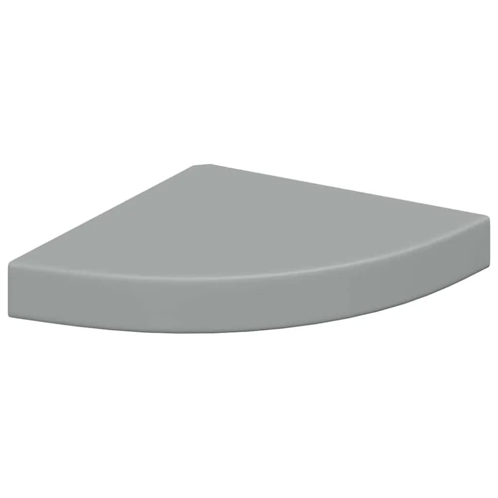 Hoekschap zwevend 25x25x3,8 cm MDF grijs