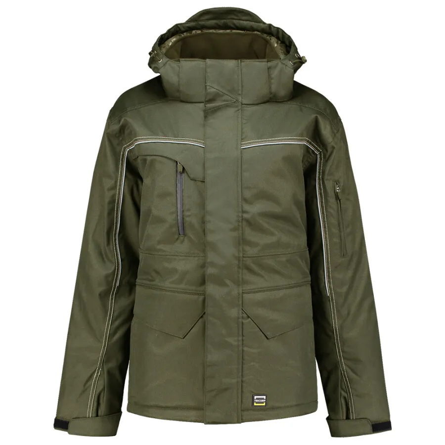 Tricorp midi parka zeildoek - 402007 - legergroen - maat XL