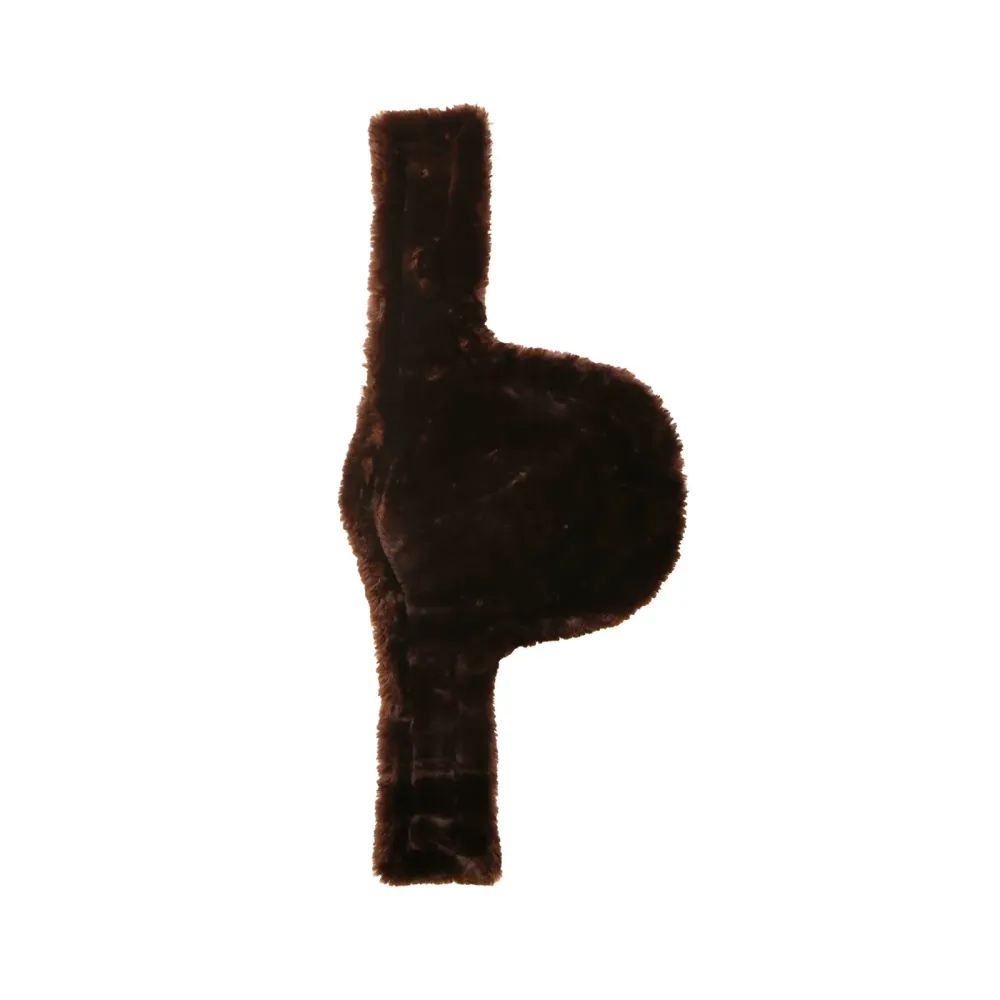 Draaibeitelhouder Sheepskin Stud Girth Cover Bruin 51"