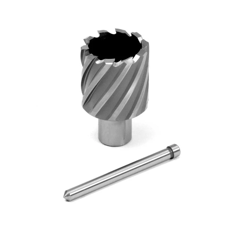 EVOLUTION 1-9/16 . Width X 1 . Depth Annular HSS Cutter 3/4 Inch Weldon Shank And Pilot Pin Included