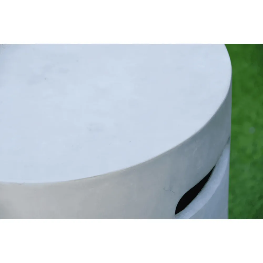 Positieve snijhoek Elementi Gasfles cover beton look grijs
