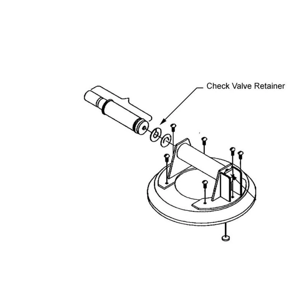 Replacement Parts Wood's Powr-Grip Vacuum Cups N4000, N5000 & N6000 - Check Valve Retainer