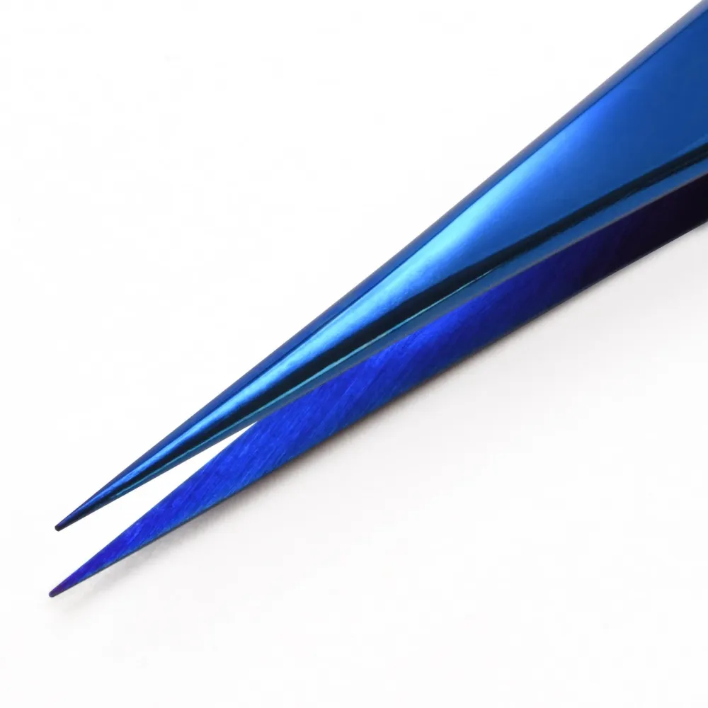 Swiss Style Watchmaker's Tweezer, Titaniummetaal Plated