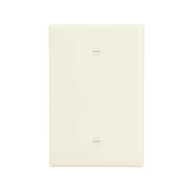 Eaton 1-Gang Gigant Size Light Almond Thermoplastic Indoor Blank Wall Plate