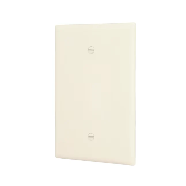 Eaton 1-Gang Gigant Size Light Almond Thermoplastic Indoor Blank Wall Plate