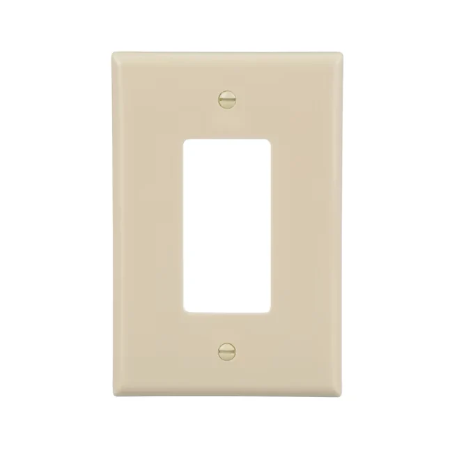 Eaton 1-Gang Jumbo Size Ivory Plastiek Indoor Decorator Wall Plate