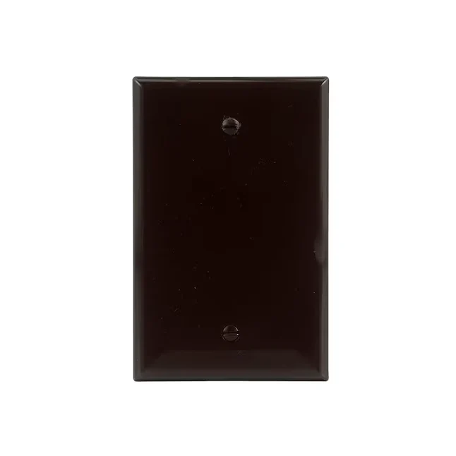 Eaton 1-Gang Midsize Bruin Polycarbonate Indoor Blank Wall Plate
