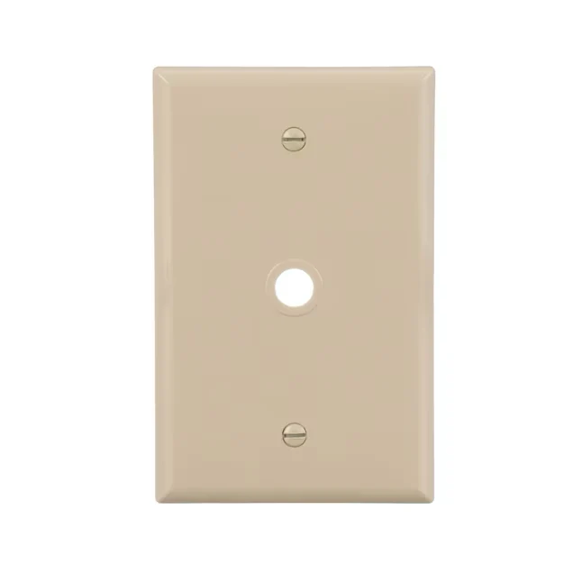 Eaton 1-Gang Midsize Ivory Hoogwaardig plastic Indoor Wall Plate