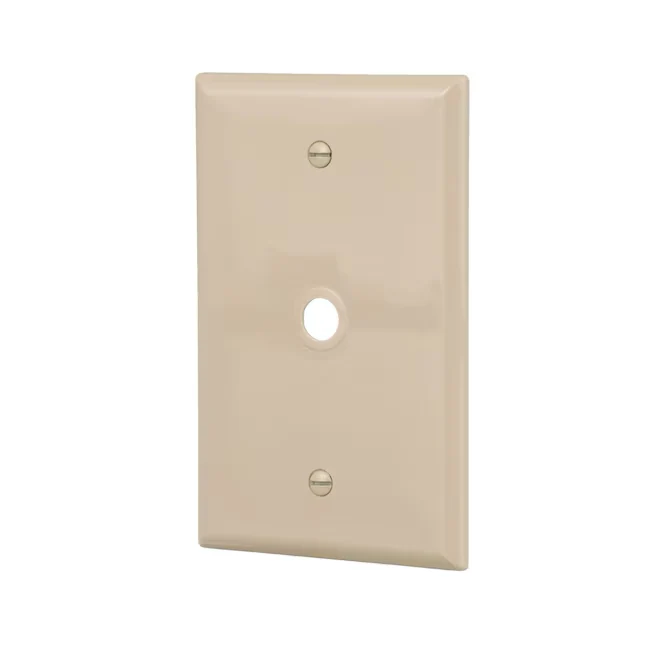 Eaton 1-Gang Midsize Ivory Hoogwaardig plastic Indoor Wall Plate