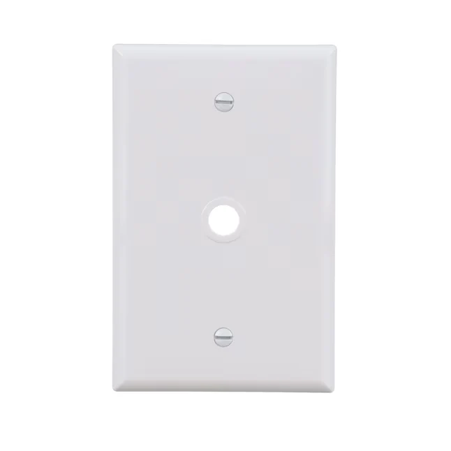 Eaton 1-Gang Midsize Sneeuwwit Polycarbonate Indoor Wall Plate
