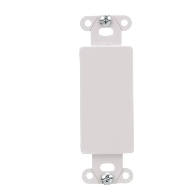 Eaton 1-Gang Specialty Size White Kunststof Indoor Blank Wall Plate