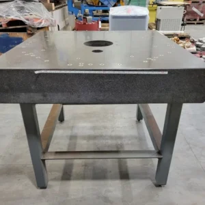 48" x 48" x 8" Grade AA Granite Surface Plate w/ 9" Center Hole