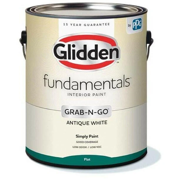 Glidden Fundamentals Grab-N-Go, Flat (Antique Sneeuwwit, 1-Gallon)