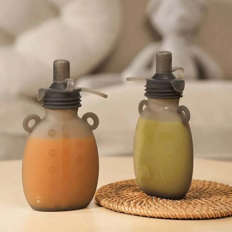 Haakaa Smoothiezak met draagriem - 1 stuk - 500ml roestvrij staal
