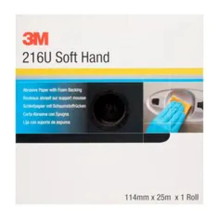 3M™ Soft handvellen op rol - 216U Precut - 114mmx25m - P150 - 50330