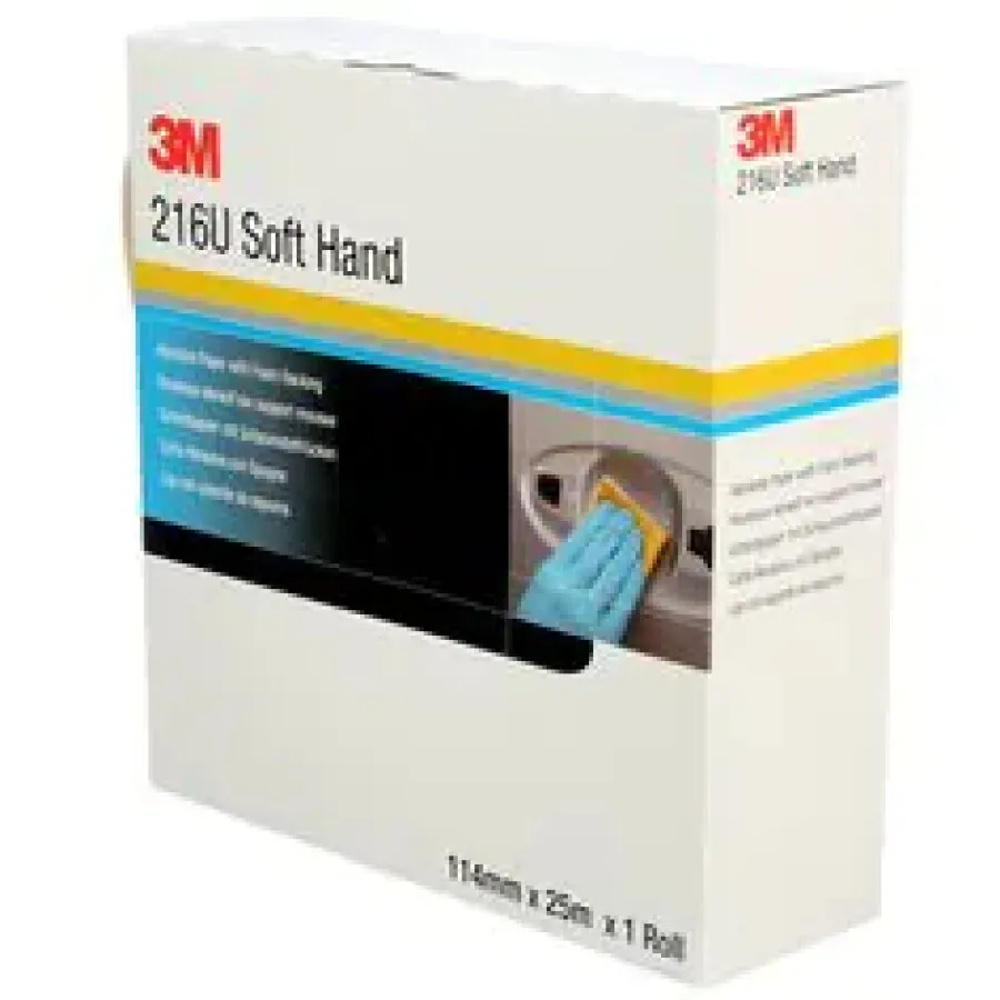 3M™ Soft handvellen op rol - 216U Precut - 114mmx25m - P150 - 50330