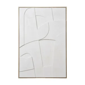 Afdrukken op Stevig doek met Lijst Madeline, Wit, 60x3x90 cm, EPIKASA