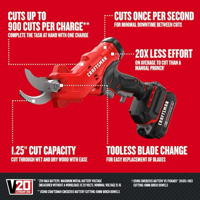 CRAFTSMAN V20 4.3- Staal Pruning Saw